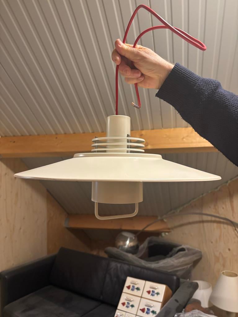 Deense Design Hanglamp, Huis en Inrichting, Lampen | Hanglampen, Ophalen, Gebruikt, Metaal, Minder dan 50 cm