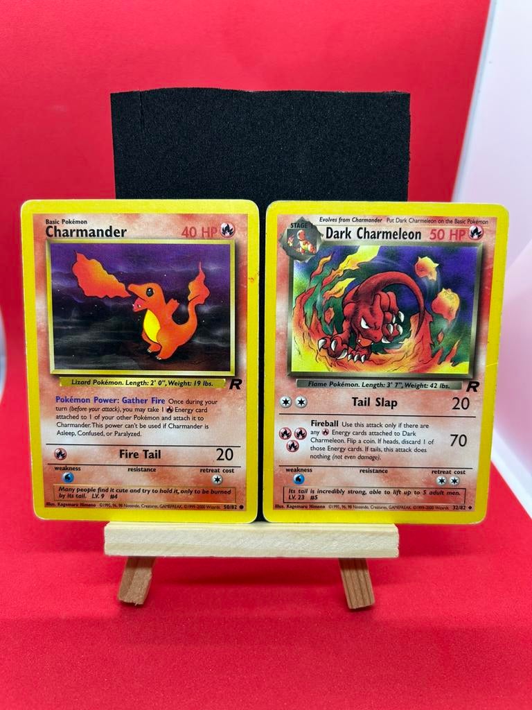 Team Rocket - Dark Charmeleon & Charmander, Ophalen of Verzenden, Zo goed als nieuw, Meerdere kaarten