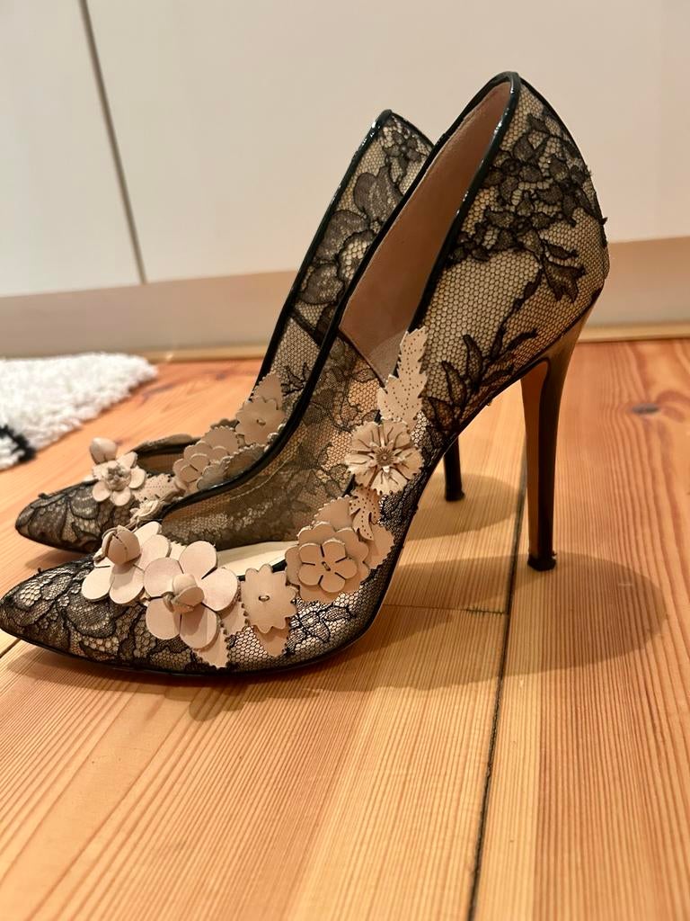 Ballin designer lace up pumps, Zwart, Ophalen of Verzenden, Zo goed als nieuw, Schoenen met hoge hakken