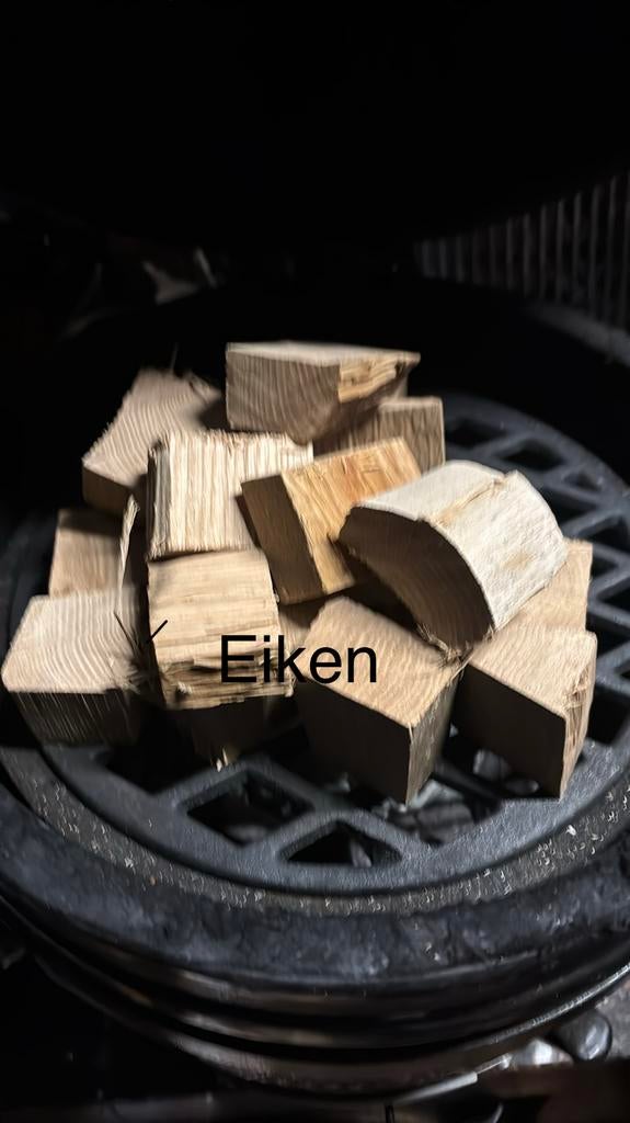 Eiken rookhout chunks kamado, Ophalen of Verzenden, Nieuw