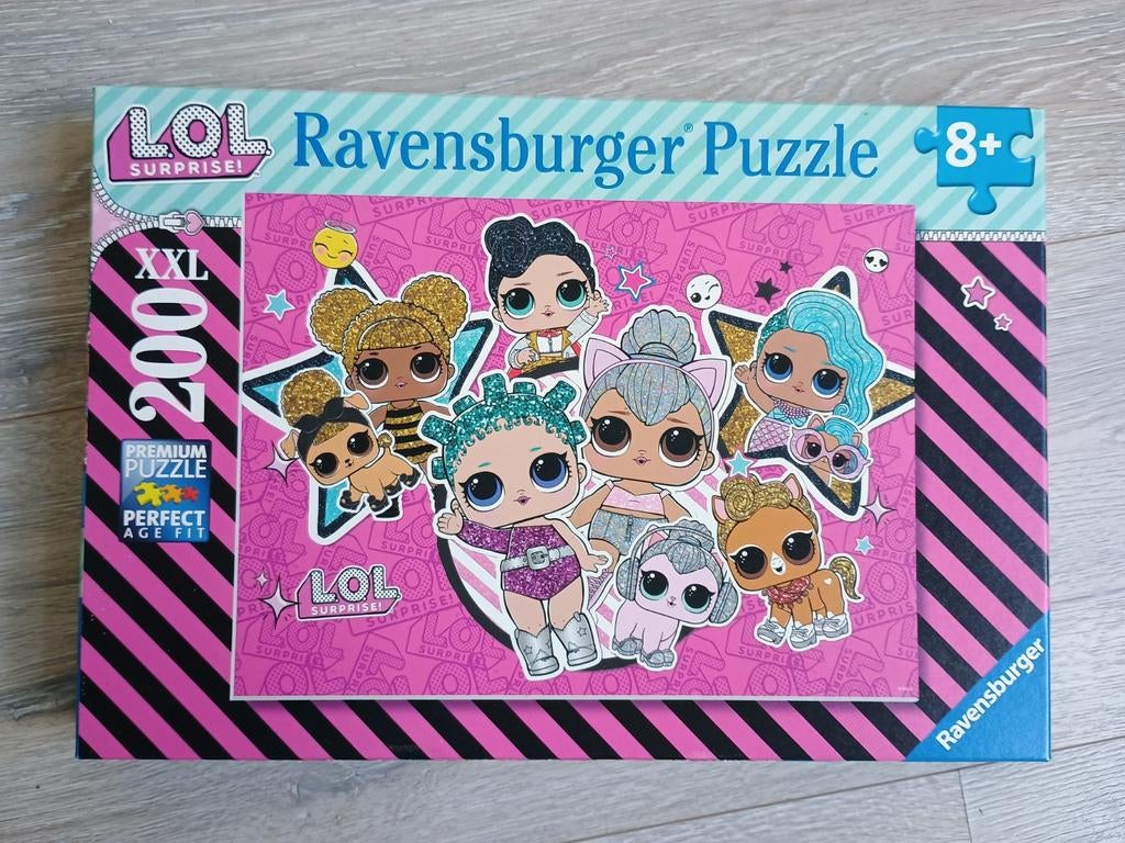 LOL Surprise Ravensburger XXL Puzzel 200 stukjes, Ophalen of Verzenden, Meer dan 50 stukjes, Zo goed als nieuw, 6 jaar of ouder