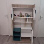 Boekenkast en bureau set - Modern en functioneel, Ophalen, Gebruikt, 100 tot 150 cm, Met lade(s)