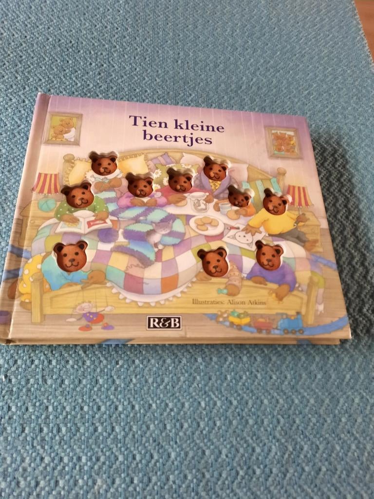 Tien kleine beertjes - Dikke kartonnen blz. in prima staat, Boeken, Kinderboeken | Kleuters, Fictie algemeen, Jongen of Meisje
