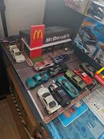 Hot Wheels McDonald's Diorama met diverse auto's, Overige merken, Gebruikt, 1:50 of kleiner, Auto