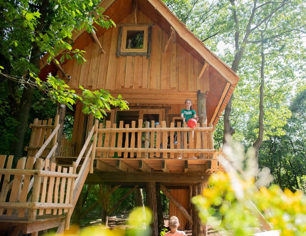 Boomhut/Wooden Lodge 4p. - Resort d'n Mastendol (Brabant), Huizen en Kamers, Recreatiewoningen te koop, 2 slaapkamers, Verkoop zonder makelaar