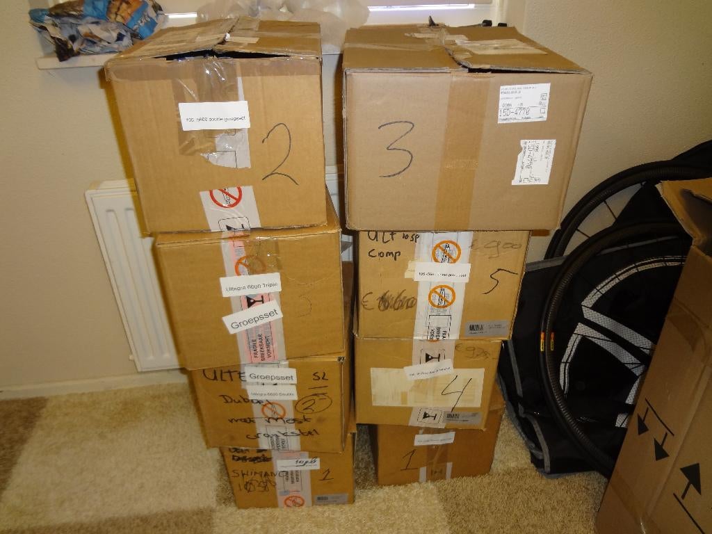 Nieuw 5x shimano 105 groep en 3x ultegra 10 sp groep sets, Ophalen of Verzenden, Nieuw