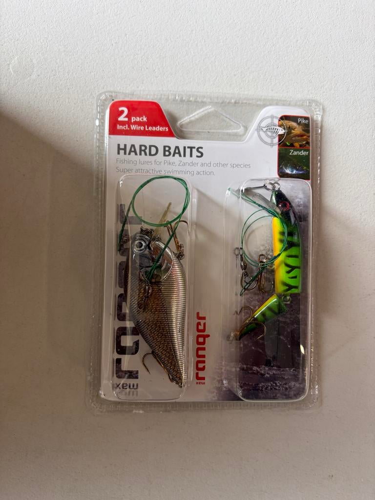 2-pack  Hard Baits kunstaas voor snoek en snoekbaars, Nieuw, Ophalen of Verzenden, V, Kunstaas