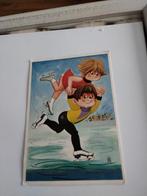 WILL BERG.  KUNSTSCHAATSEN. 1986, Verzamelen, Ansichtkaarten | Themakaarten, Ophalen of Verzenden, 1980 tot heden