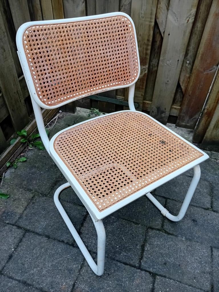 Made In Italy - webbing - stoel, Huis en Inrichting, Stoelen, Ophalen, Gebruikt, Bruin, Eén