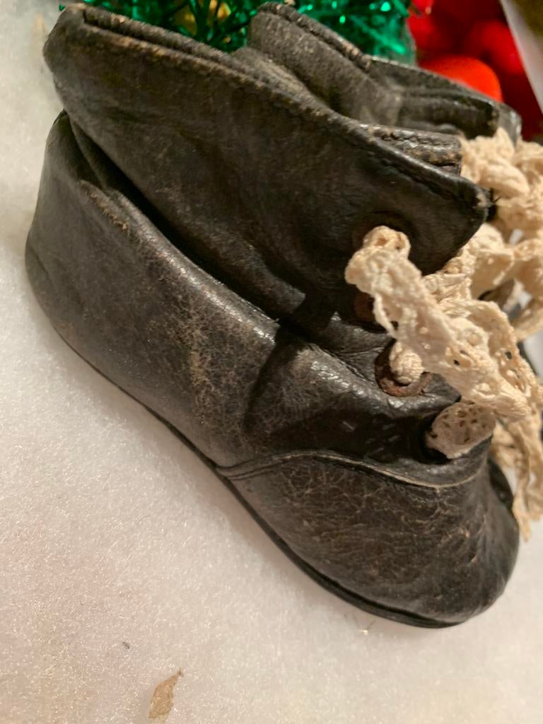 Antieke leren kinderschoentjes, Ophalen of Verzenden, Kinderen