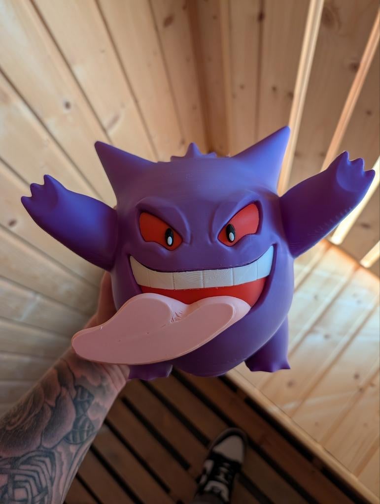 Pokémon Gengar 3D Print Figuur - Uniek en Handgemaakt, Verzamelen, Poppetjes en Figuurtjes, Ophalen of Verzenden, Zo goed als nieuw