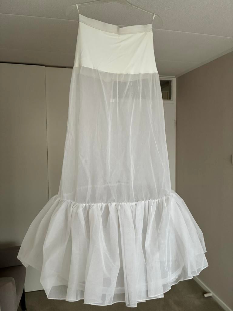 Hoepelrok onderrok bruidsjurk maat M, Ophalen of Verzenden, Zo goed als nieuw, Wit, Trouwjurk