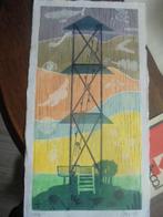 De Ploeg - Nico Parlevliet - houtsnede uit 1995, Ophalen of Verzenden