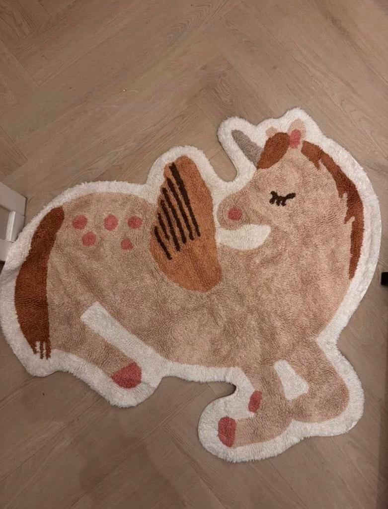 H&M Home eenhoorn vloerkleed, design tapijt, Kinderen en Baby's, Kinderkamer | Inrichting en Decoratie, Ophalen, Zo goed als nieuw