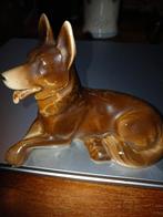 Vintage beeldje herdershond, Verzamelen, Beelden en Beeldjes, Ophalen of Verzenden, Gebruikt, Dier