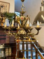 Antieke kroonluchter, Huis en Inrichting, Lampen | Kroonluchters, Ophalen, Zo goed als nieuw, Nvt, Metaal