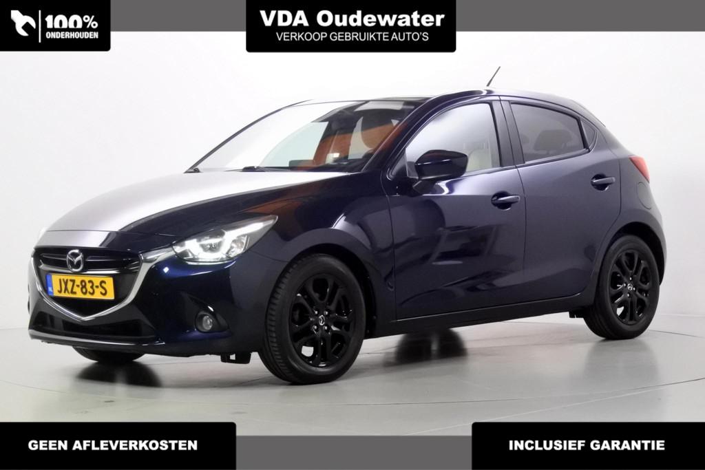 Mazda 2 1.5 90pk Skylease GT, Gebruikt, Euro 6, 4 cilinders, Blauw