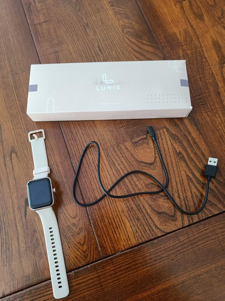 Smartwatch Lunis, Sieraden, Tassen en Uiterlijk, Smartwatches, Ophalen of Verzenden, Zo goed als nieuw, Zwart, Android