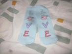 Nieuwe lichte aqua sokjes Love met Peppa Pig maat 27/30, Meisje, Nieuw, Ophalen of Verzenden, Peppa Pig