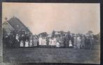 Oudehorne, Fotokaart, veel volk., Ophalen of Verzenden, 1920 tot 1940, Ongelopen, Friesland