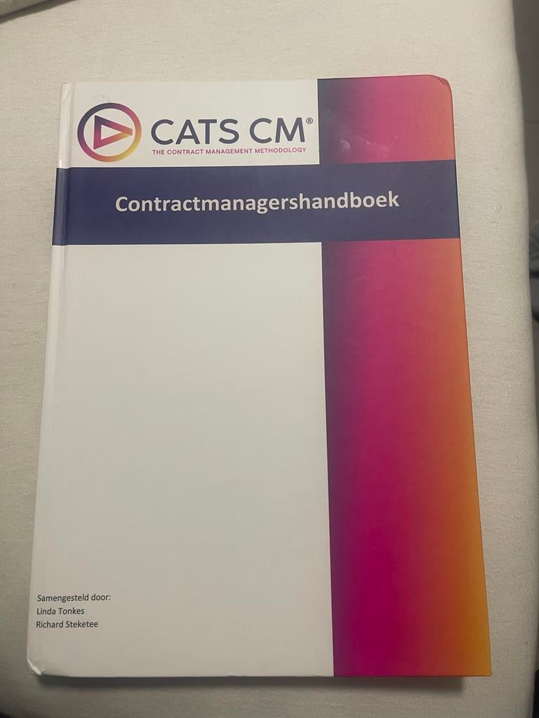 CATS CM Contractmanagershandboek- Nieuw!, Ophalen, Gamma, Nieuw, HBO