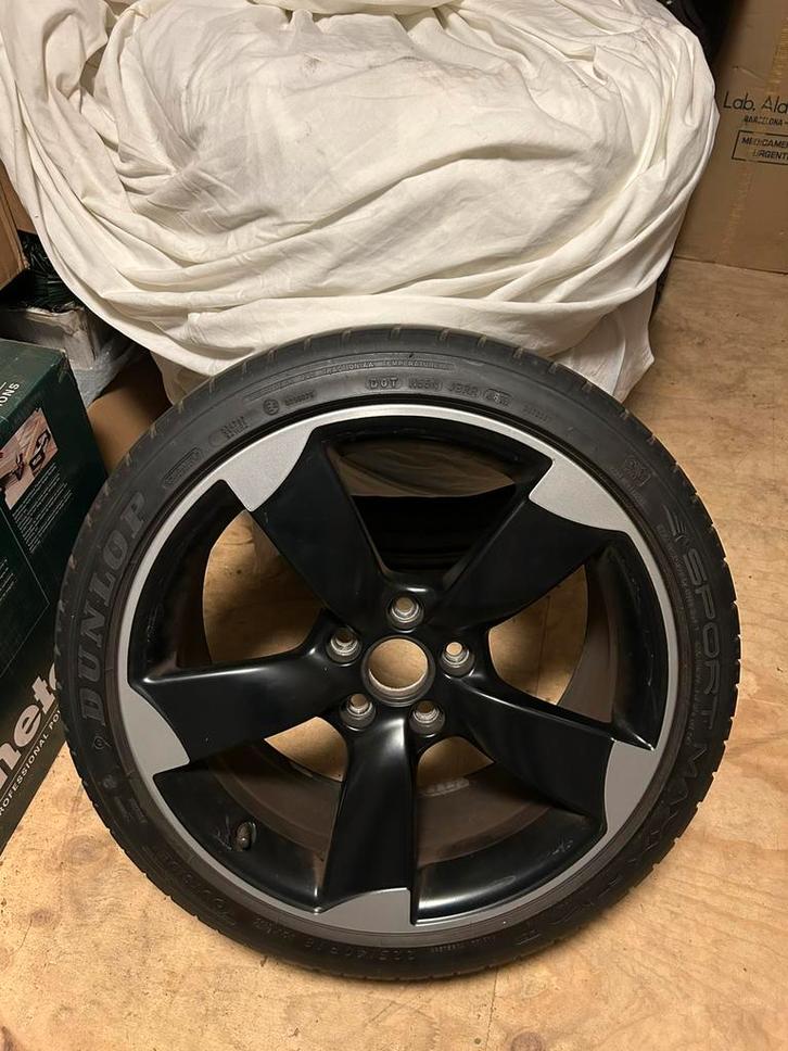 Origineel set Audi Rotor velgen 18”, Auto diversen, Velgenbomen, Zo goed als nieuw, Ophalen