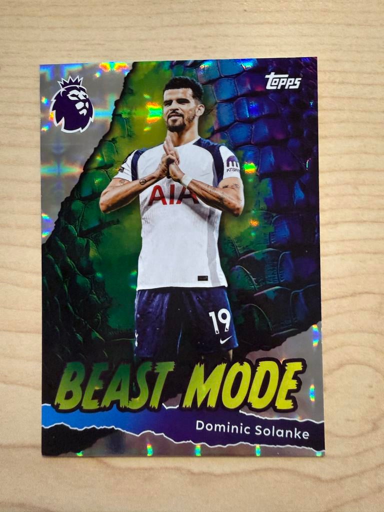 Topps Premier League Dominic Solanke Beast Mode kaart, Ophalen of Verzenden, Nieuw, Buitenlandse clubs, Spelerskaart