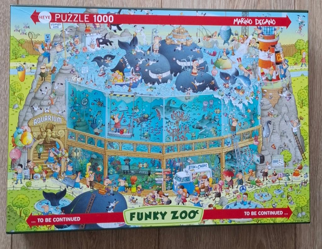 Funky Zoo  (Ocean Habitat), Ophalen, 500 t/m 1500 stukjes, Zo goed als nieuw, Legpuzzel