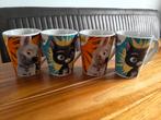 Disney Bolt mokken 4 stuks, Ophalen of Verzenden, Zo goed als nieuw, Overige stijlen, Kop(pen) en/of Schotel(s)