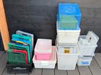 Megapartij van 26 stuks opberg bakken en kratten o.a. IKEA, Ophalen