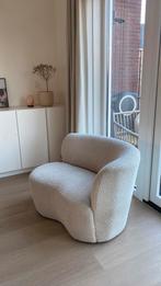 Fauteuil Bankje WOOOD Bouclé Stone, Ophalen, Japandi, 75 tot 100 cm, Zo goed als nieuw
