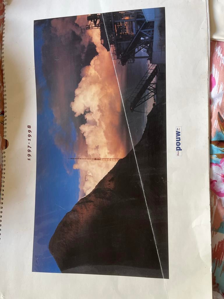 Kalender zwart wit foto,s grond verzet, Ophalen, Maandkalender