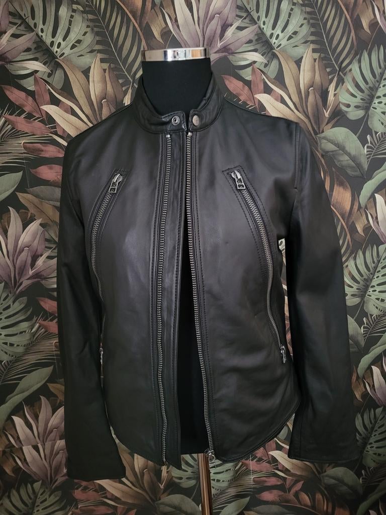 Goosecraft leren bikerjack mt M nieuw!, Ophalen of Verzenden, Nieuw, Zwart