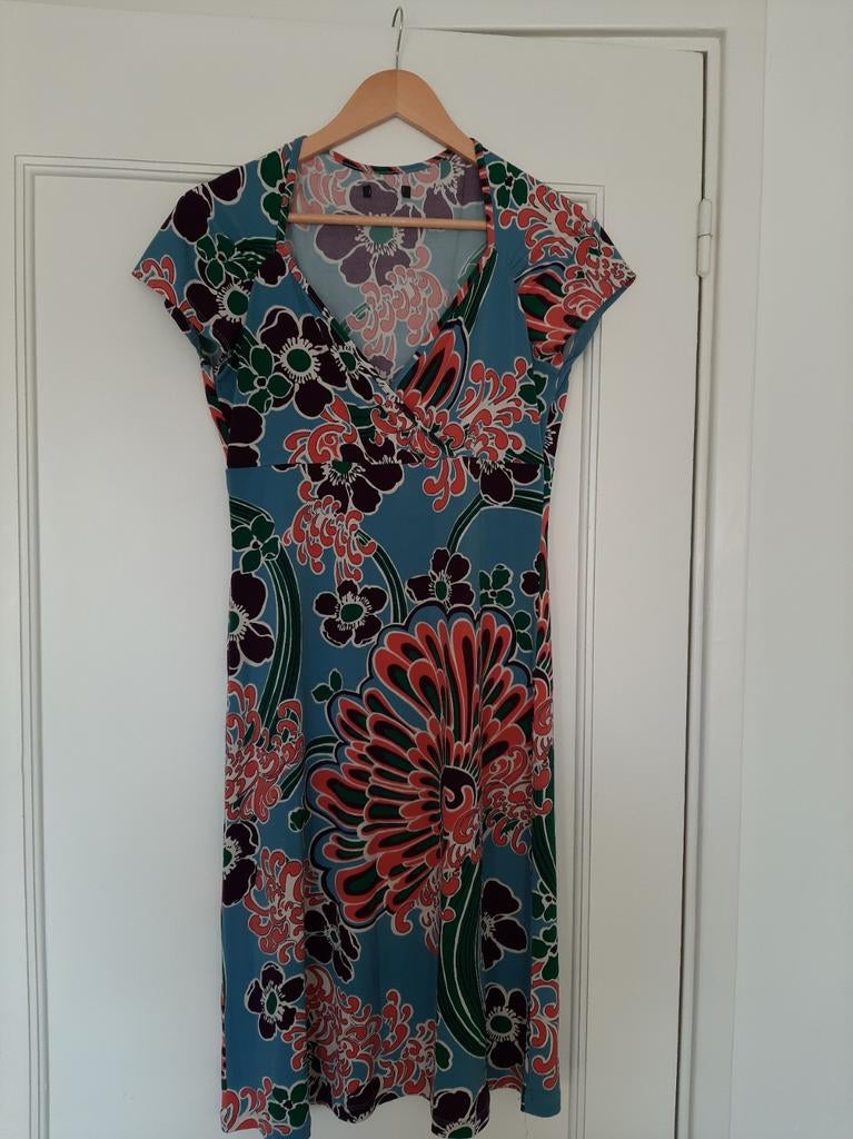 King Louie jurk Gina M  38 40 sample vintage, Kleding | Dames, Maat 38/40 (M), Blauw, Nieuw, Ophalen of Verzenden