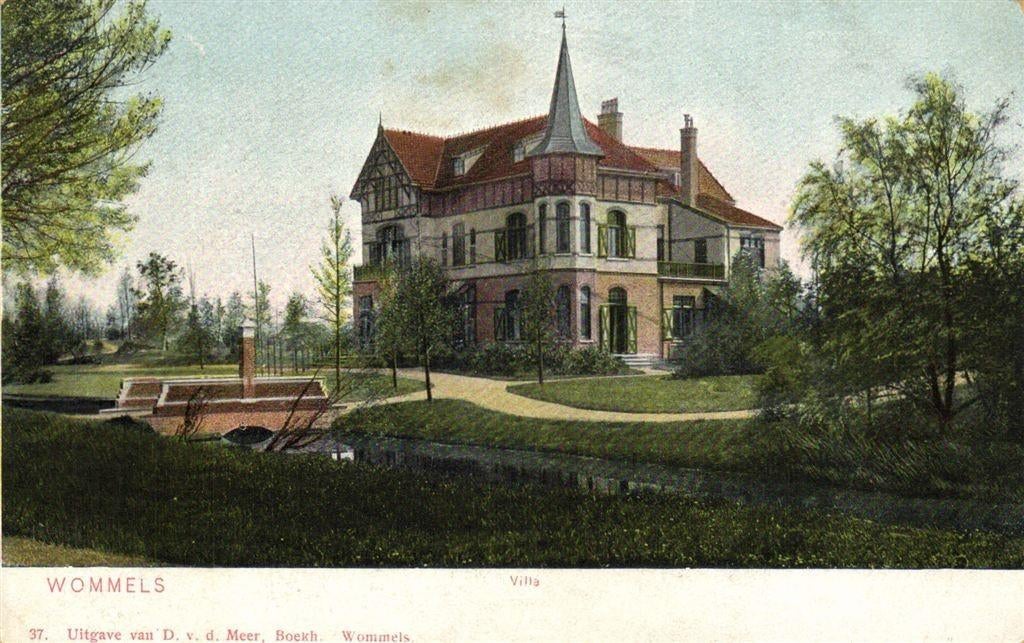 Wommels - Villa - D. v.d. Meer - ongelopen, Ophalen of Verzenden, Voor 1920, Ongelopen, Noord-Brabant