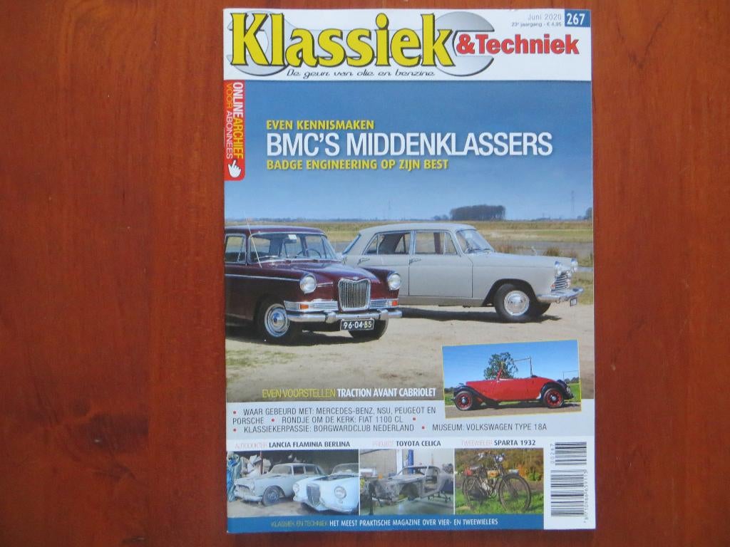 Klassiek & Techniek 267 Riley 4/72, Morris Oxford, Sparta, Ophalen of Verzenden, Nieuw, Citroën