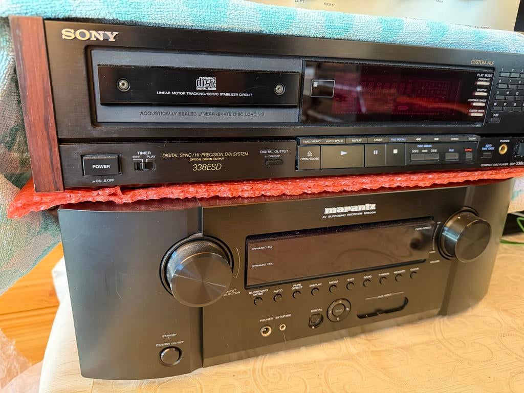 Sony CDP-338ESD CD-speler - Hoogwaardige Audio +Marantz, Ophalen of Verzenden, Gebruikt, Sony