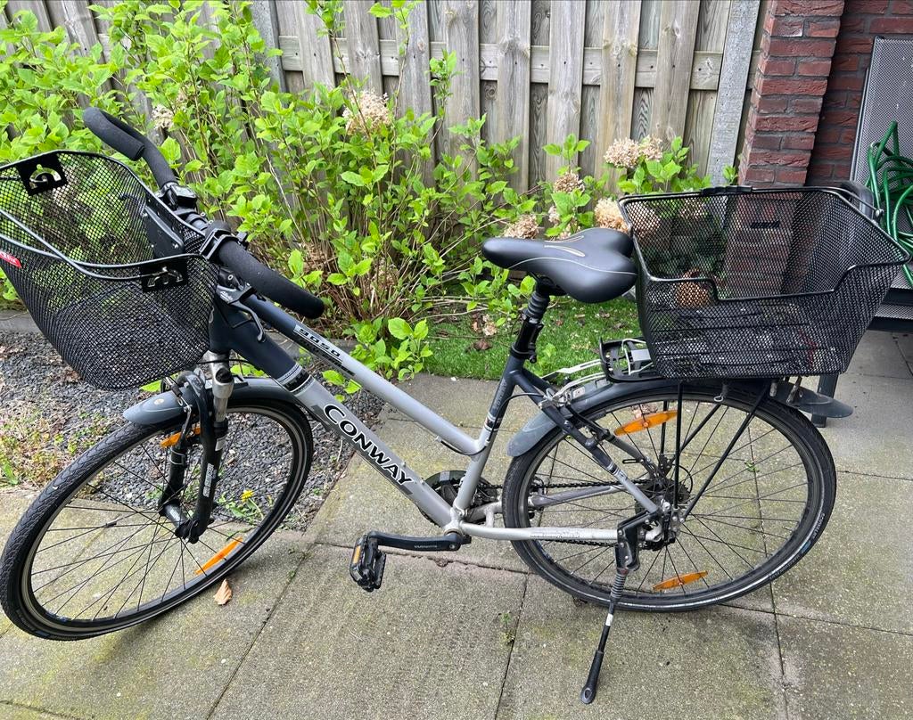 Conway damesfiets, Gebruikt, Velgrem, Versnellingen, 50 tot 53 cm