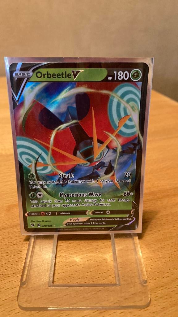 Pokemon Orbeetle V 20/185 Vivid Voltage 3,00 euro, Hobby en Vrije tijd, Verzamelkaartspellen | Pokémon, Ophalen of Verzenden, Zo goed als nieuw