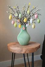 Mooie gedraaide vaas, macaron groen, Huis en Inrichting, Ophalen of Verzenden