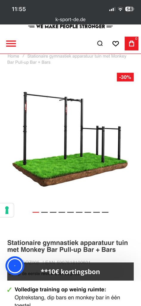 Nieuw: Outdoor Calisthenics Station - Monkey Bar, Pull-up, D, Ophalen, Nieuw, Armen, Overige typen