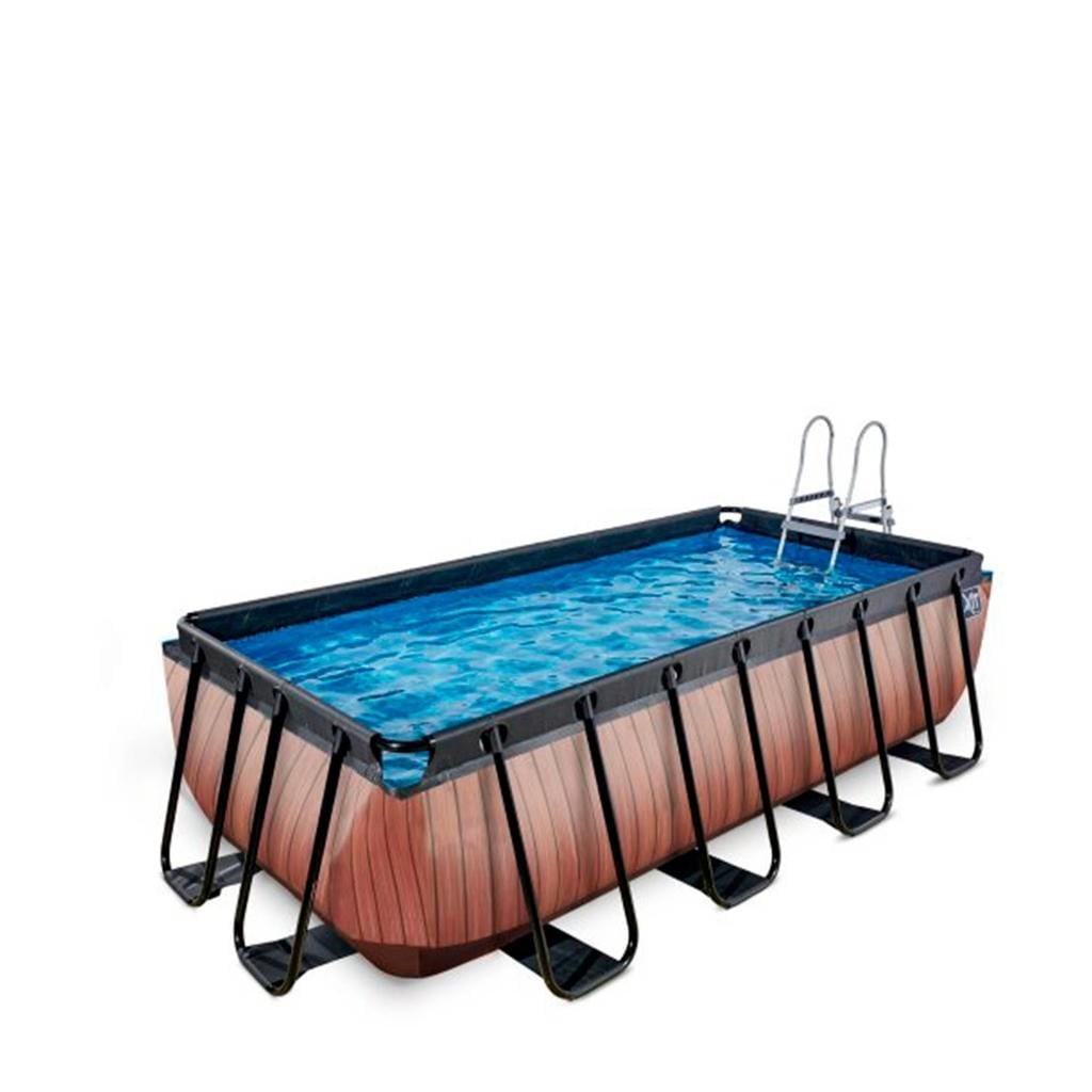 Intex zwembad 4x2m met trapje en toebehoren, Tuin en Terras, Zwembaden, Ophalen, Gebruikt, 200 tot 300 cm, Rechthoekig