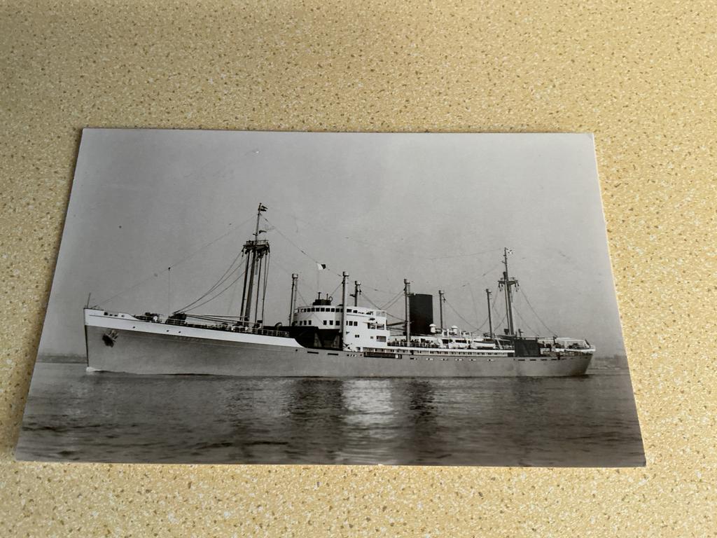 S572 MS MATARAM ROTTERDAMSCHE LLOYD, Verzamelen, Scheepvaart, Ophalen of Verzenden, Zo goed als nieuw, Kaart, Foto of Prent