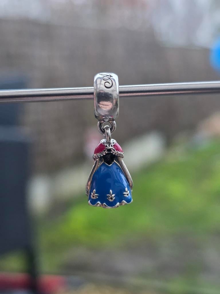 Pandora anna frozen kleedje disney, Ophalen of Verzenden, Zo goed als nieuw, Zilver, Pandora