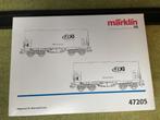 Märklin 47205 Goederenwagenset Twee Huifwagens SNCB/NMBS, Wisselstroom, Treinset, Ophalen of Verzenden, Zo goed als nieuw
