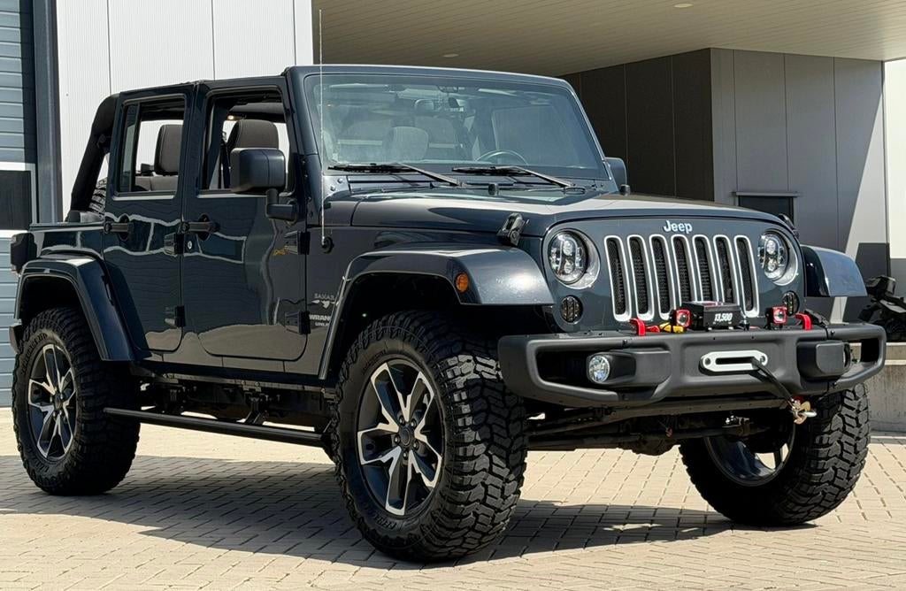 ‼️JEEP WRANGLER JK 3.6 V6 284PK SAHARA EDITION HARD/SOFTTOP, Auto's, Automaat, Stof, Zwart, Zwart