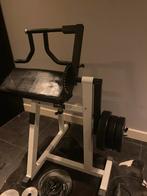 Bad company Bicep Tricep Curl Machine met gewichten, Krachtstation, Ophalen of Verzenden, Metaal, Armen