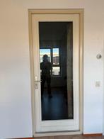 Buitendeur met raamkozijn 231,5 x 93 cm, Ophalen, Gebruikt, 80 tot 100 cm, 215 cm of meer