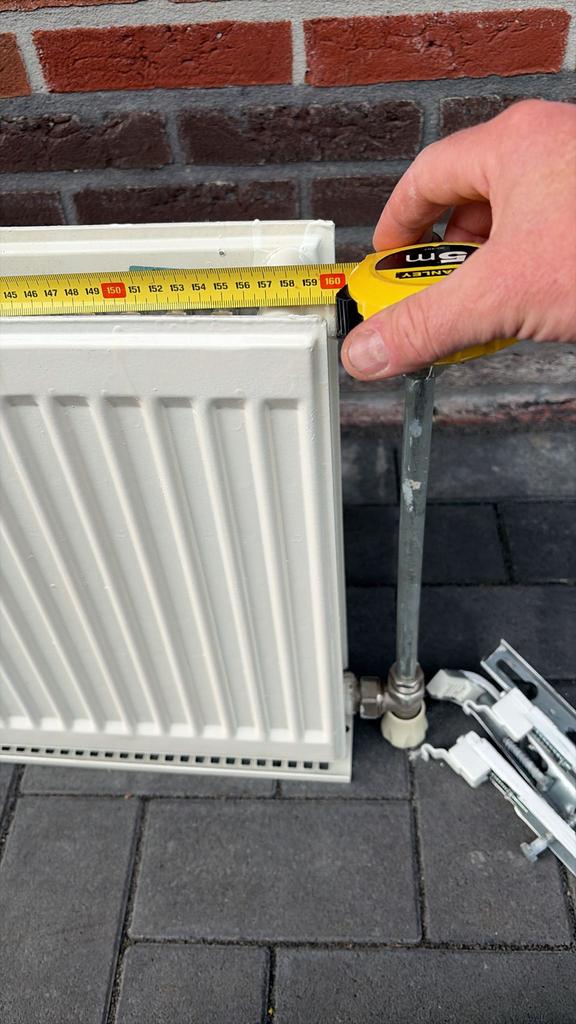 Witte Radiator, Doe-het-zelf en Verbouw, Ophalen, 30 tot 80 cm, Radiator, 150 cm of meer
