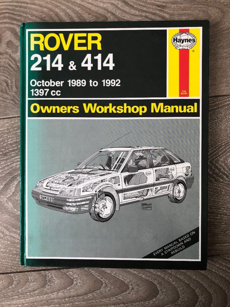 Haynes Manual Rover 214, 414 1989-1992, Ophalen of Verzenden